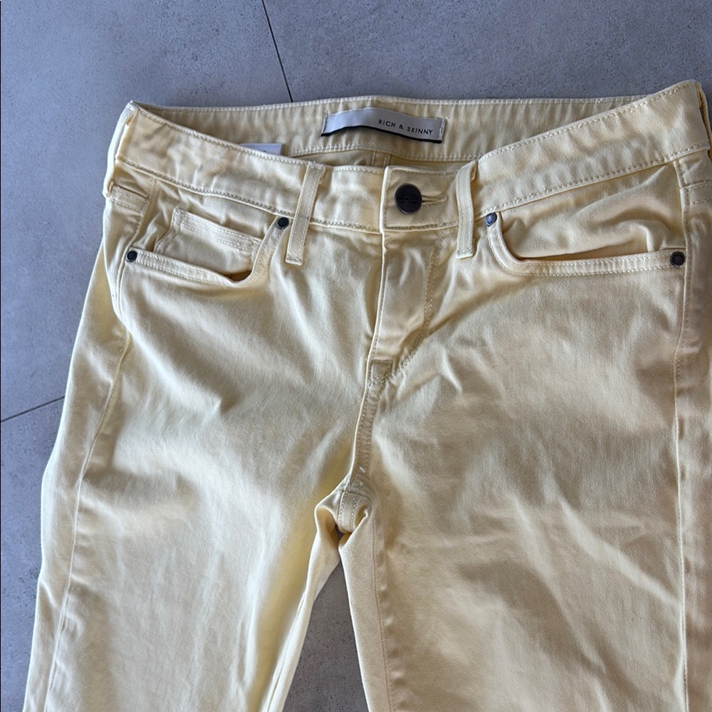Rich & Skinny Women's Yellow Jeans
